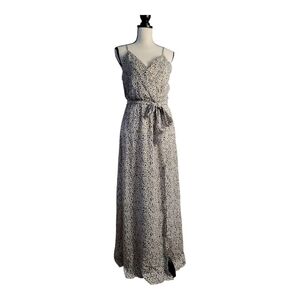 💕Willow and root leopard‎ print maxi dress with tie belt